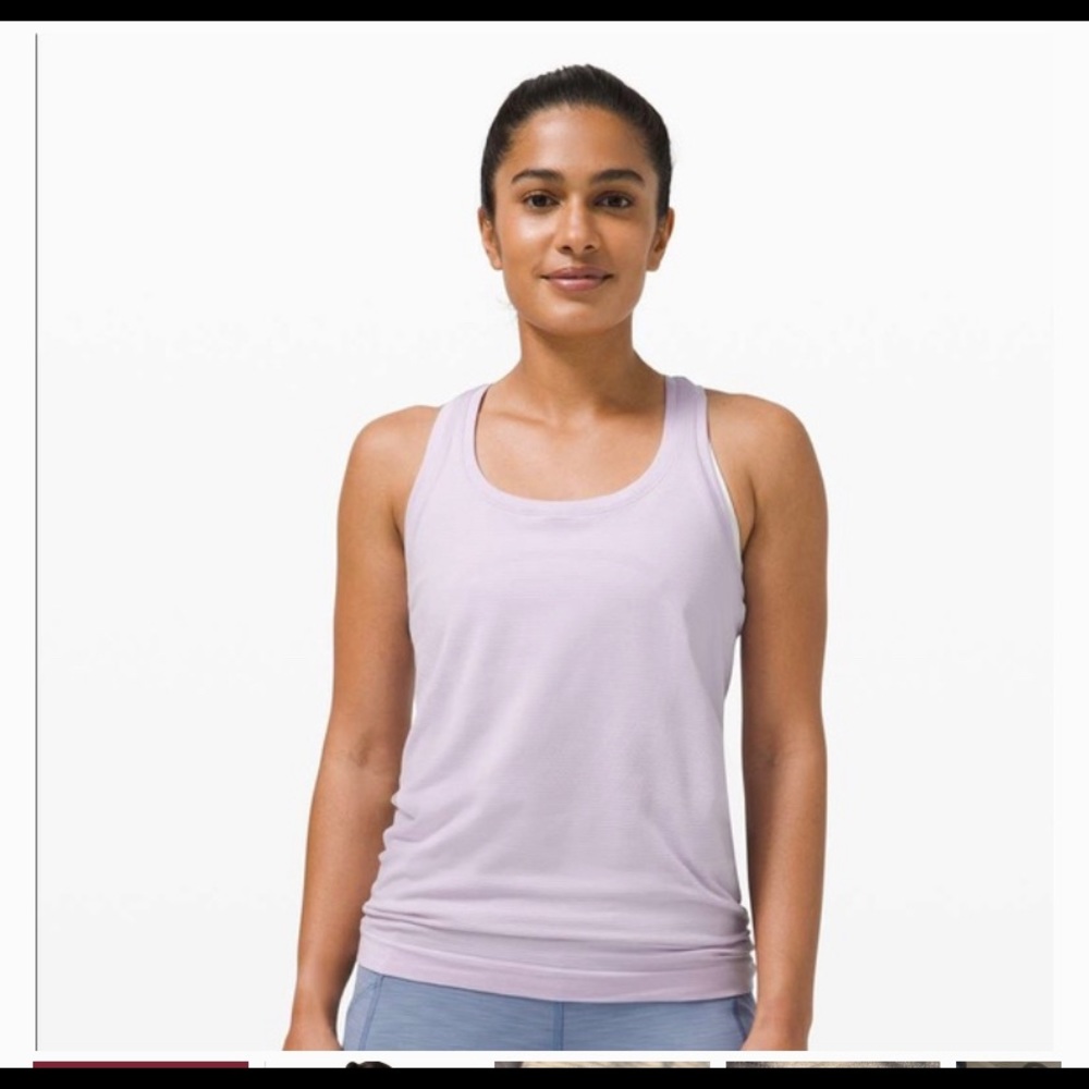 lavender dew lululemon swiftly tech tank